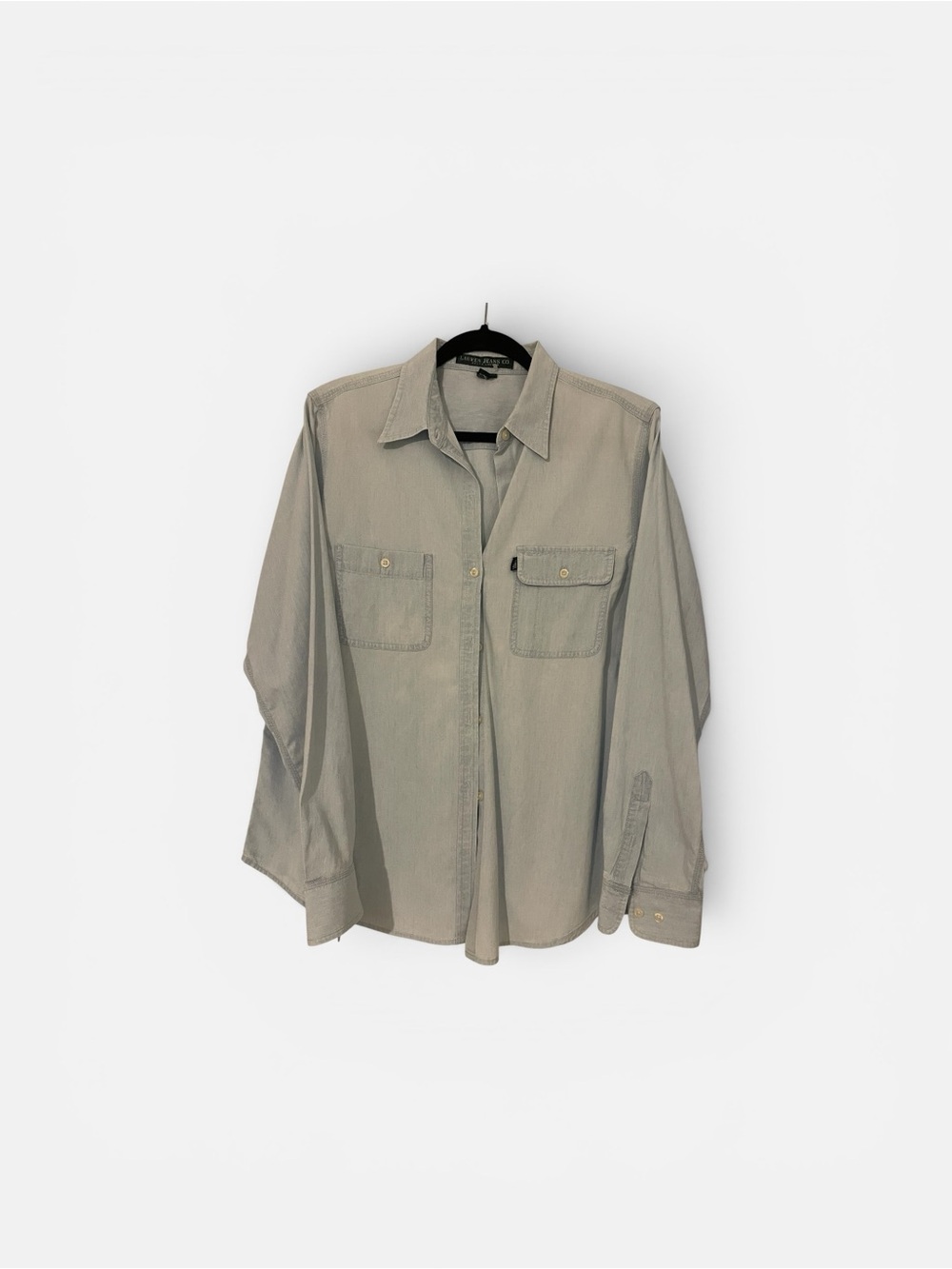 Lauren Jeans Co. Ralph Lauren Chambray Button Shirt – Light Blue – Size Large